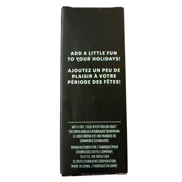 2023 Starbucks Cold Cup Ornament Keychain Holiday Metallic Rose Gold NIB - Picture 2 of 8